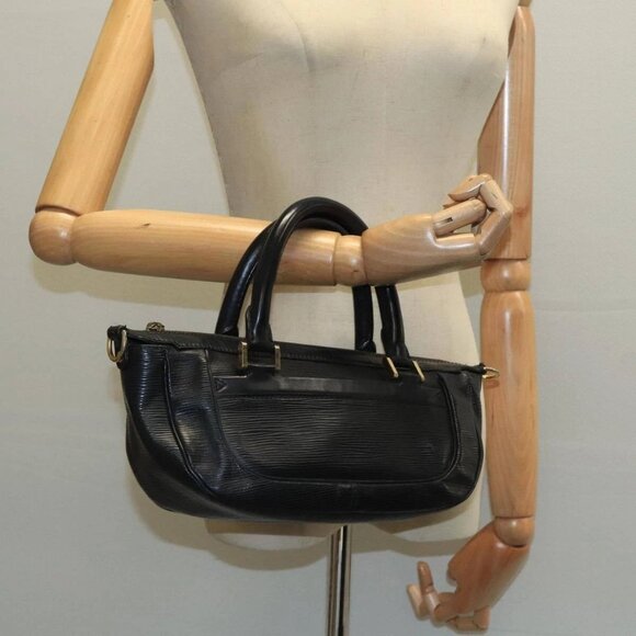 LOUIS VUITTON Epi Danura PM Hand Bag 2way Black - Picture 1 of 16